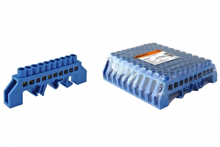 TDM ELECTRIC SQ0801-0078 Шина "N" нулевая в изоляторе на DIN-рейку 8x12мм 10 групп TDM